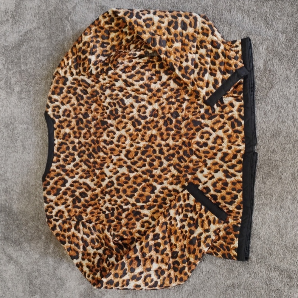 Talbots NWT Leopard Quilted Jacket - image 8